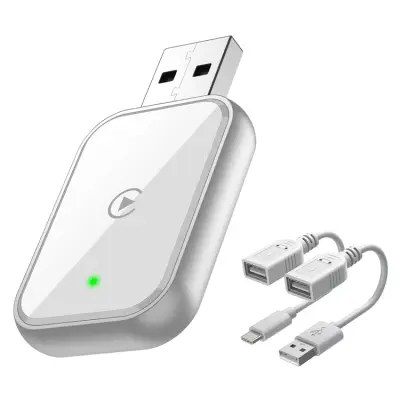 CarPlay Konvertera Trådbunden Trådlös Adapter 348 - Vit