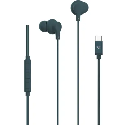 Celly Hörlurar In-Ear Kabel USB-C UP1600 - Blågrön