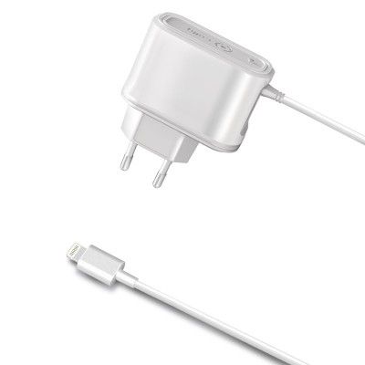 Celly Laddare Lightning MFI 2,1A - Vit