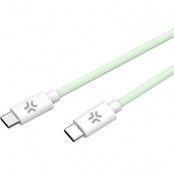 CELLY USB-C - USB-C Kabel 60W 1.5m - Grön