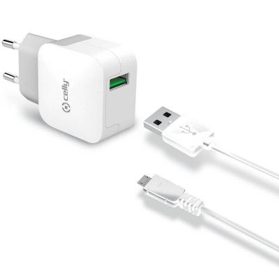 Celly USB-laddare MicroUSB 2 4A