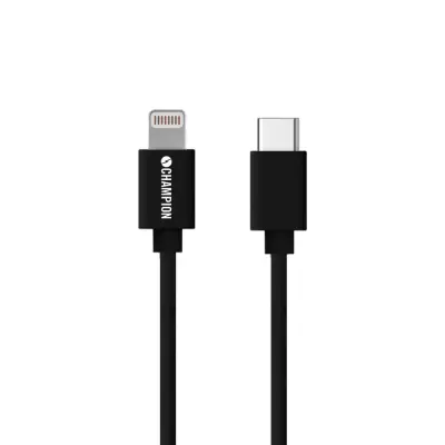 Champion USB-C till Lightning kabel 2m Svart