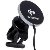 Champion QI2 Mobilhållare Bil 15W - Svart