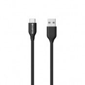 Champion USB-kabel USB-A till USB-C 0,15 m - Svart