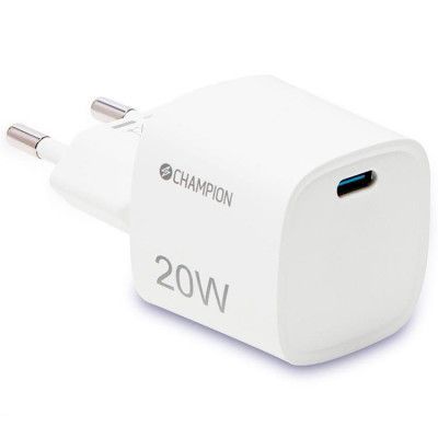 Champion Väggladdare USB-C 20W - Vit