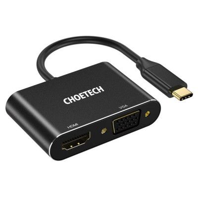 Choetech Adapter Plug Splitter USB-C