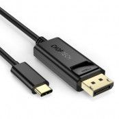 Choetech Display Port USB-C Kabel 1.8m - Svart