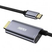 Choetech HDMI 4K till USB-C 60W Kabel 1.8m - Grå