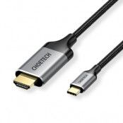 Choetech HDMI till USB-C Kabel 2m - Svart