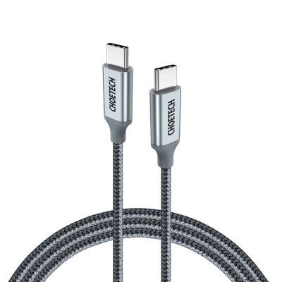 Choetech USB-C till USB-C kabel 5A 100W 1.8 m - Grå