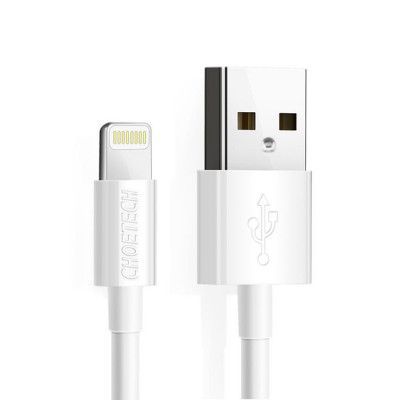 Choetech MFI USB-A till Lightning kabel 1.2m - Vit