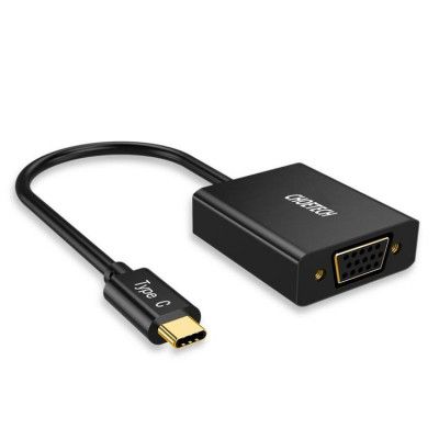 Choetech One Way Adapter USB-C Till VGA - Svart