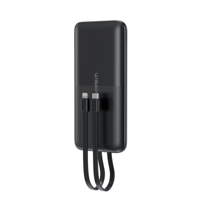 Choetech Powerbank 10000mAh 22.5W med USB-C/Lightning Kabel