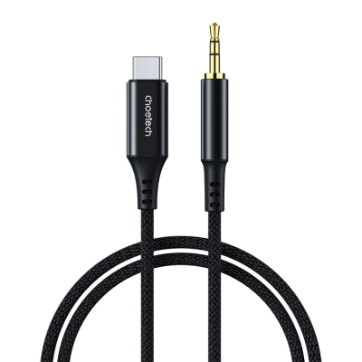 Choetech USB-C till Aux Kabel 2m 3.5 mm mini jack - Svart