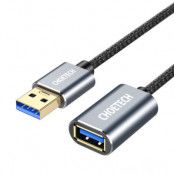 Choetech USB Hane Till USB Hona Förlängning Kabel 2 m - Grå