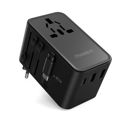Chotech Väggladdare Reseadapter 70W Med Built-In USB-C Kabel