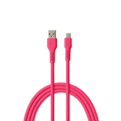 Colorum USB-A till USB-C Kabel 1.8m 3A - Magenta