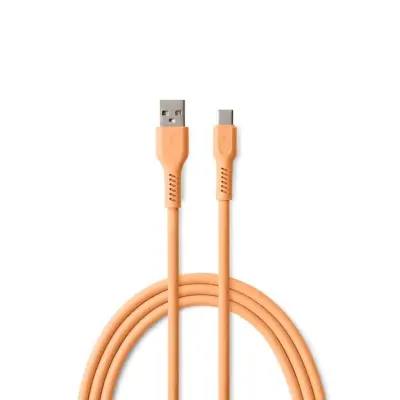 Colorum USB-A till USB-C Kabel 1.8m 3A - Peach