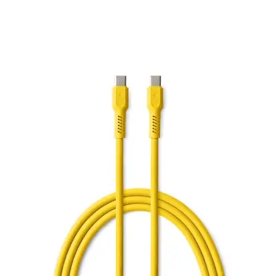 Colorum USB-C till USB-C Kabel 1.8m 3A - Gul