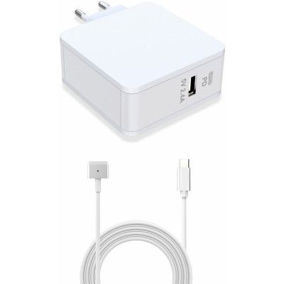 CoreParts 60W MagSafe 2-laddare med USB-C