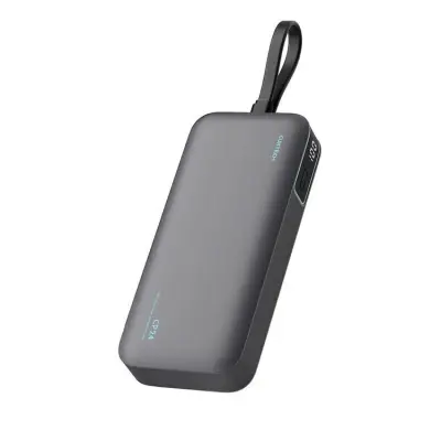 Cuktech Powerbank 20000 mAh 40W med Integrerad Kabel LPB200N - Grå
