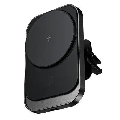 CW19S 360-graders roterande bilventilationsklämma magnetisk trådlös laddare