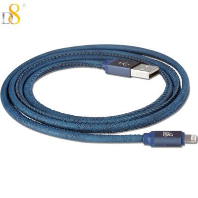 D8 MFI Lightning ladd- och synkkabel 1m - Blå