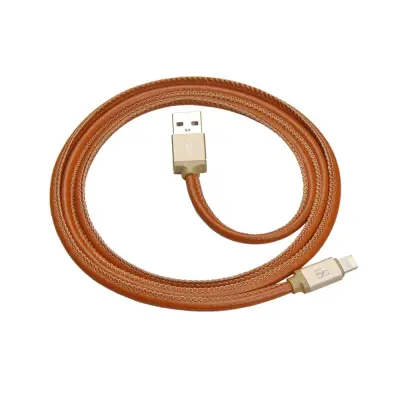 D8 MFI Lightning ladd- och synkkabel 1m - Brun