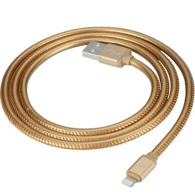 D8 MFI Lightning ladd- och synkkabel 1m - Guld