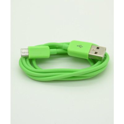 Datakabel med microUSB för dataöverföring (Grön)