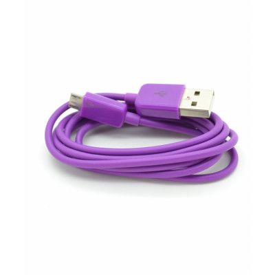 Datakabel med microUSB för dataöverföring (Lila)
