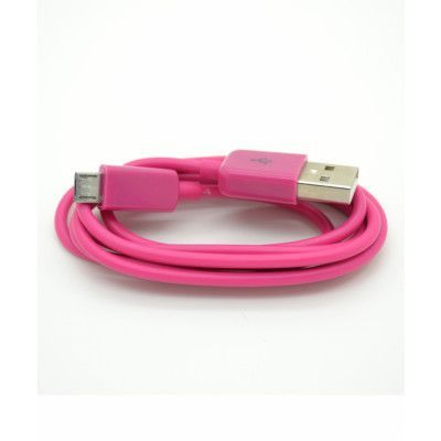 Datakabel med microUSB för dataöverföring (Magenta)