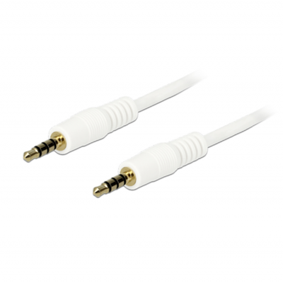 DeLock 3.5mm Ljud Kabel 3m - Vit
