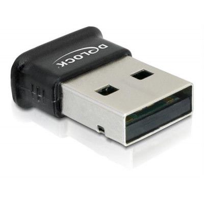 DeLOCK Bluetooth 4.0 adapter, USB 2.0, 3 Mb/s, svart