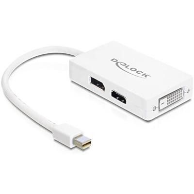 DeLOCK Mini DisplayPort till DVI-I Single Link/HDMI/DisplayPort adapter, 20-pin