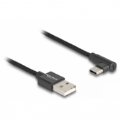 Delock USB-A 2.0 till USB-C Kabel 3m - Svart