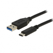 DeLock USB-C till USB-A Kabel 0.5m - Svart