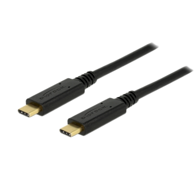 DeLock USB-C till USB-C 5A Kabel 2m - Svart