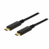 DeLock USB-C till USB-C 5A Kabel 3m - Svart