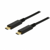 DeLock USB-C till USB-C Kabel 1m Gen 2 - Svart