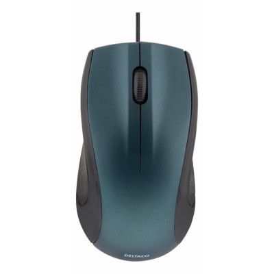 Deltaco 1200 DPI, 125 Hz Optisk Mus - Blå