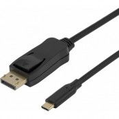 Deltaco 8K USB-C- till DisplayPort-kabel - 1 meter