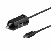 Deltaco Billaddare 12 W Med Mikro-USB kabel 1 m - Svart