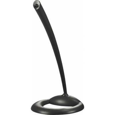 DELTACO bordsmikrofon, vikbar, 3,5mm, 2m kabel, grå