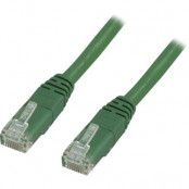 DELTACO Cat6 nätverkskabel, 1m, grön