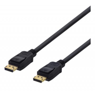 Deltaco DisplayPort-kabel, 5m - Svart
