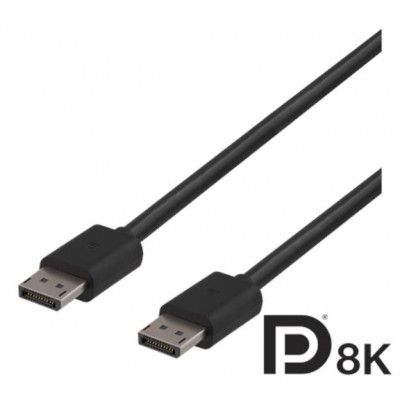 Deltaco DisplayPort Monitorkabel 2m - Svart