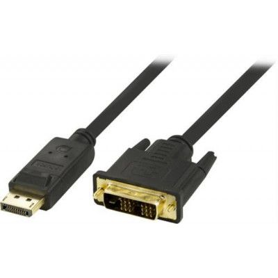 Deltaco DisplayPort till DVI-D Monitorkabel - Svart