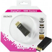 DELTACO DisplayPort till HDMI adapter, ha - ho