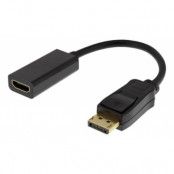Deltaco DisplayPort till HDMI Adapter - Svart